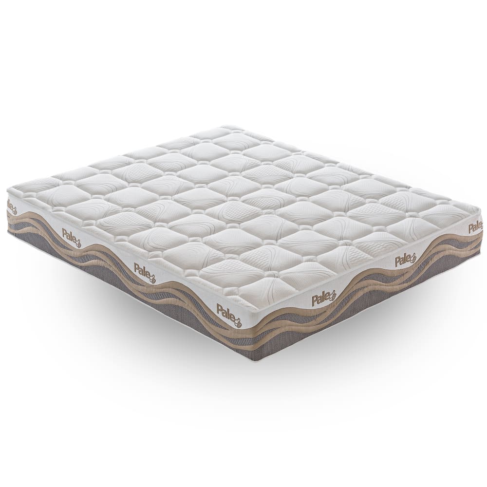 Materassiedoghe Matratze Taschenfederkern und Memory Foam 140X190 Höhe 25 cm Blau Pes - Polyester
