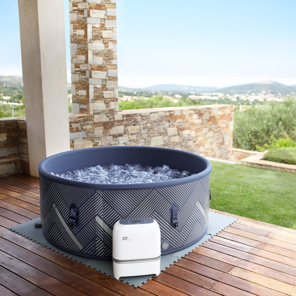 Spa gonflable connecté rond Ø 173cm 6 places bleu