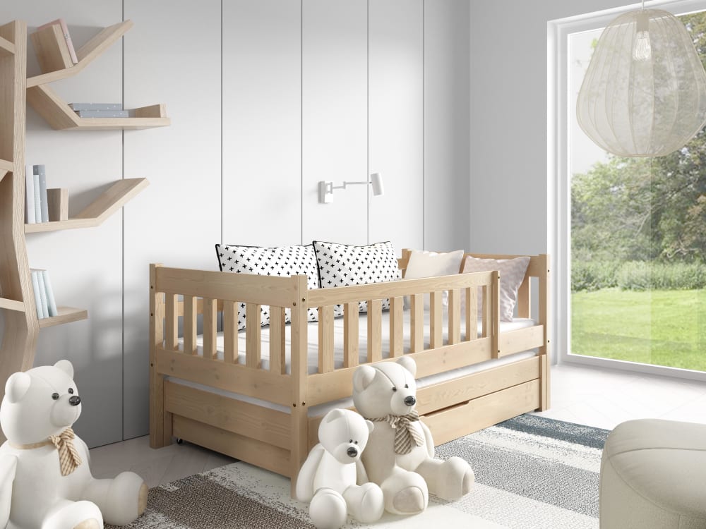 Kinderbett Massivholz Kiefer Beige 80x160 - Maisons Du Monde