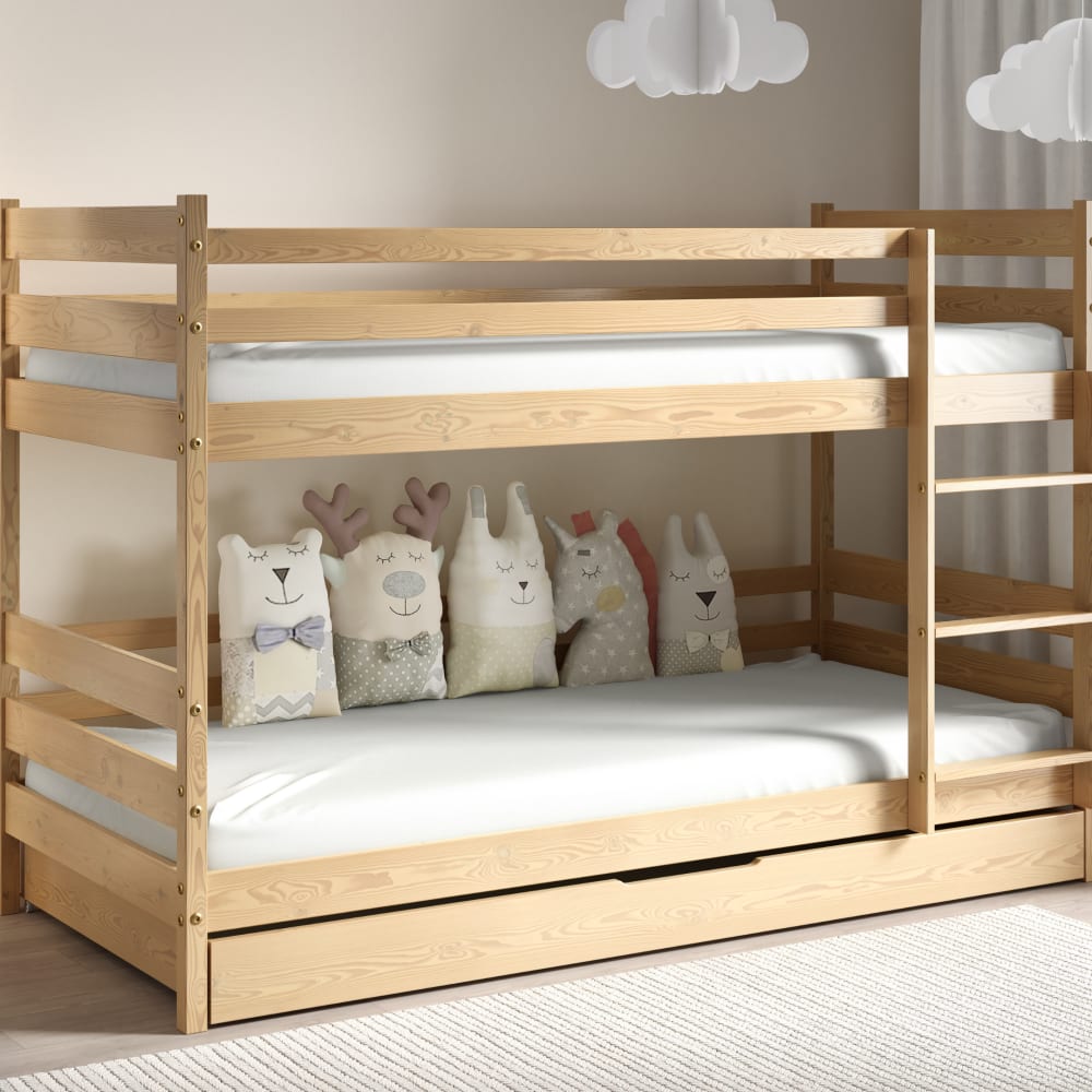 Kinderbett Kiefernholz Beige 80x161 - Maisons Du Monde