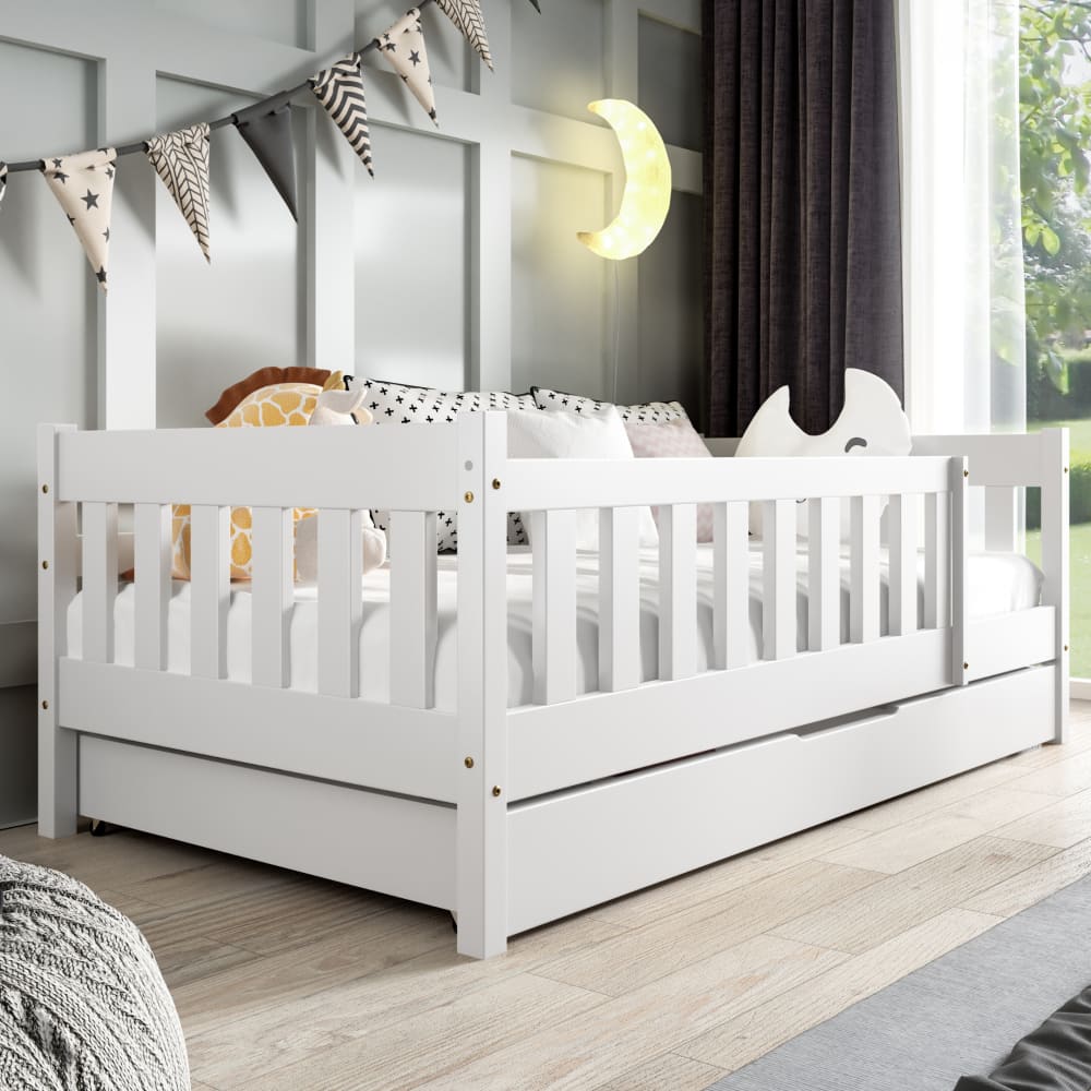 Kinderbett Kiefernholz Weiß 80x190 - Maisons Du Monde