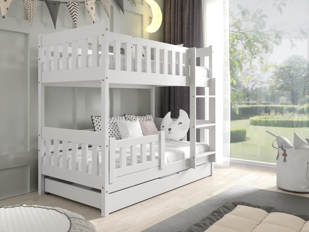 Etagenbett Massivholz Kiefer Weiß 80x190 - Maisons Du Monde