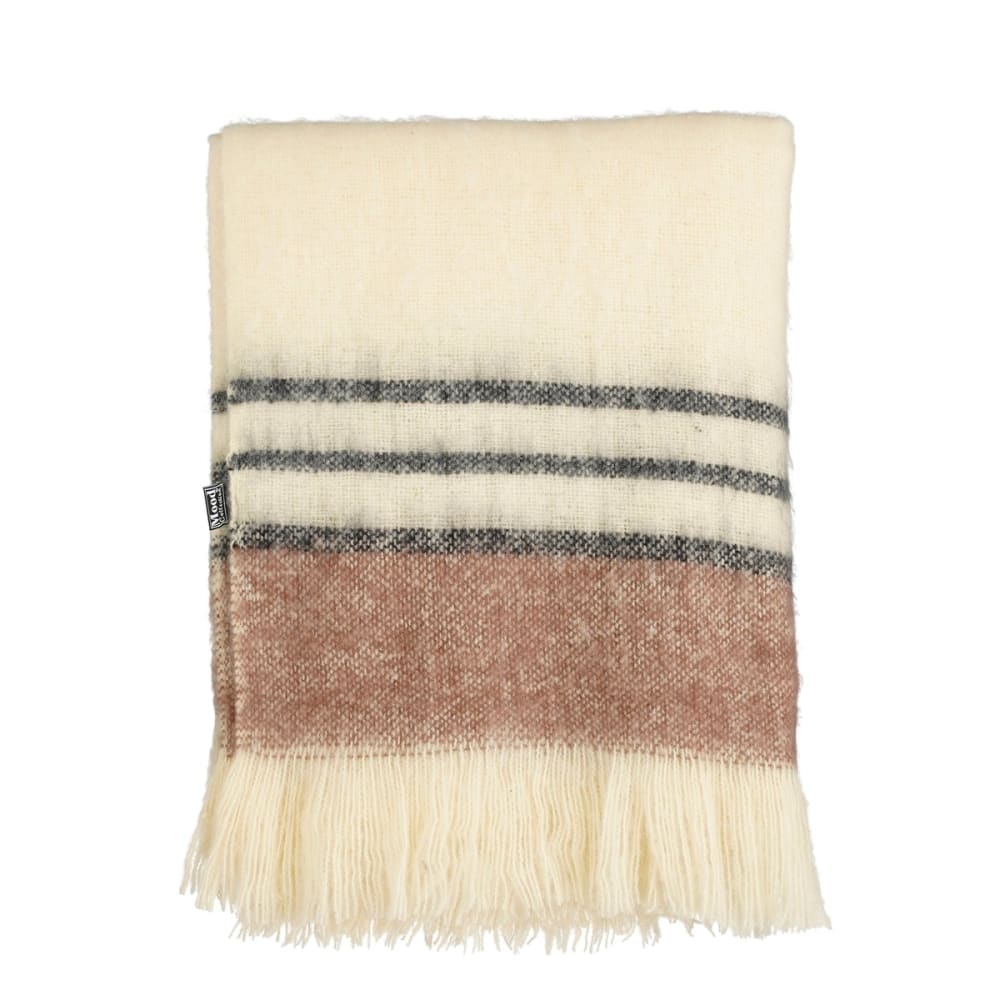 Plaid beige acrylique h1xl130xl180cm
