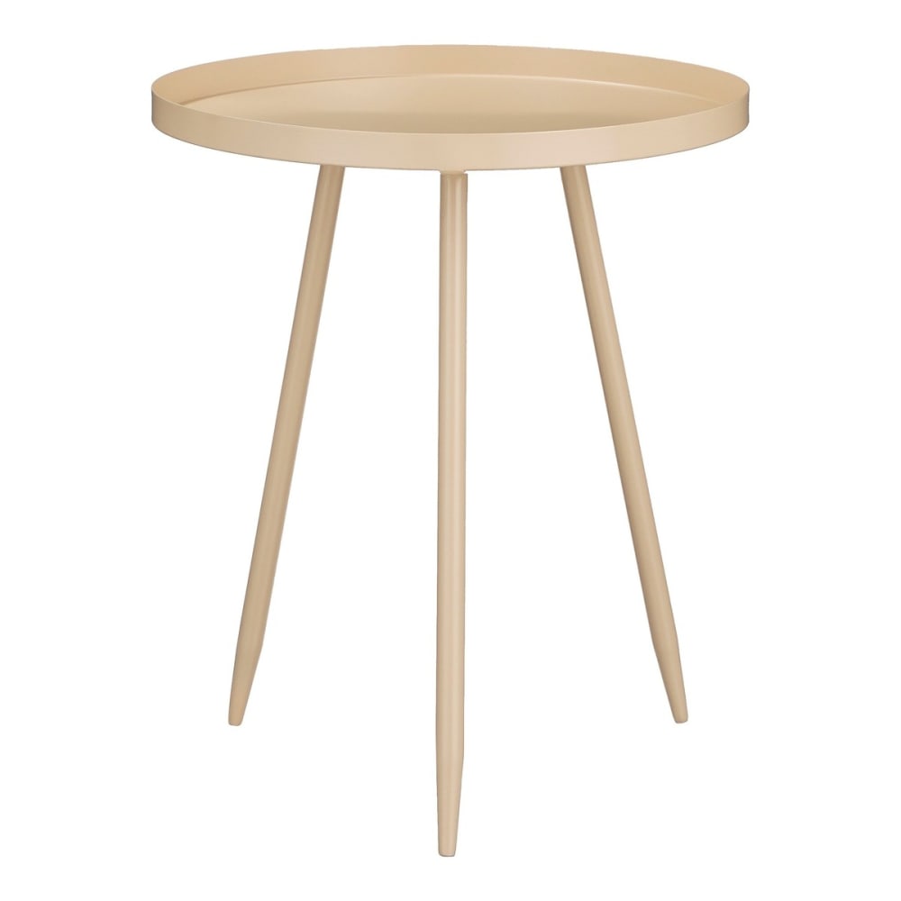 Table d'appoint beige fer h49xl42xl42cm