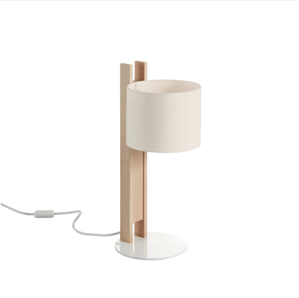 Lampe à poser en bois,