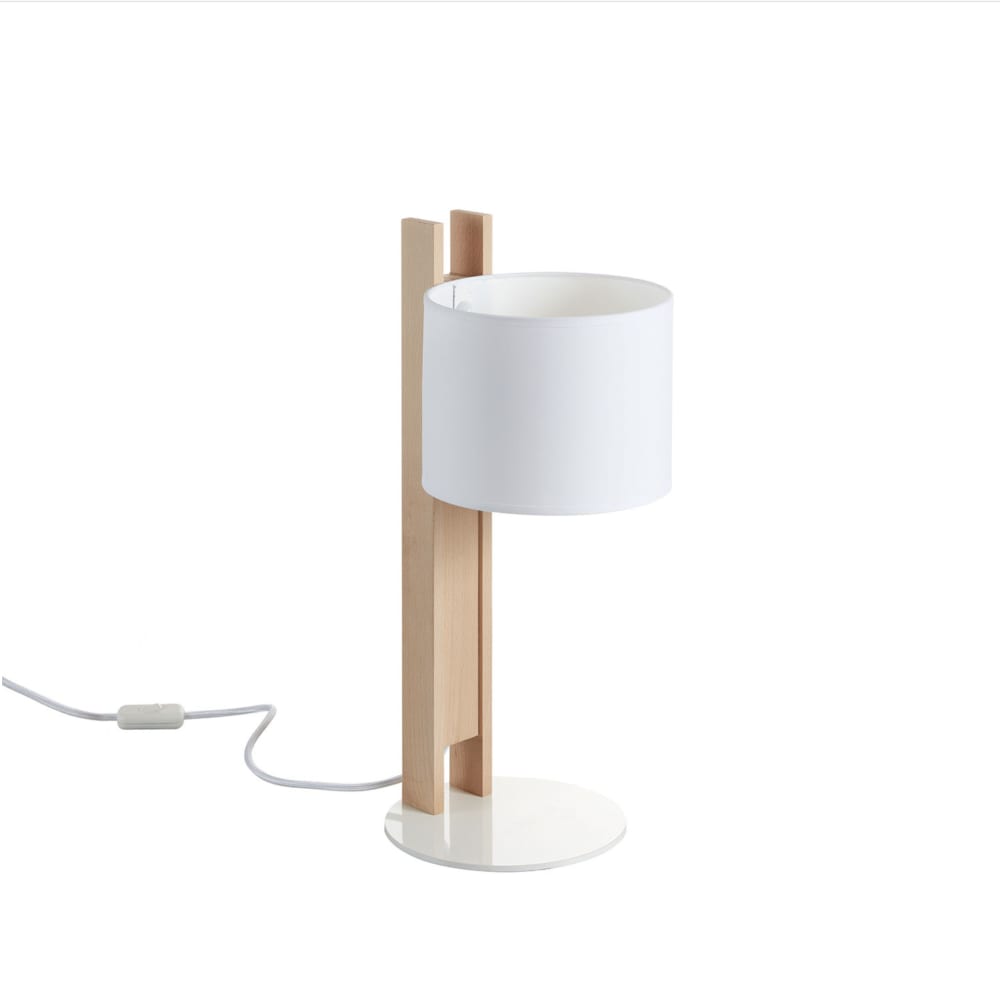 lampe à poser en bois,