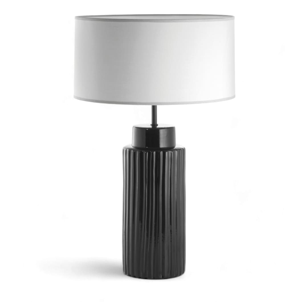 Lampe à poser en céramique, noir H : 64cm — vue 4