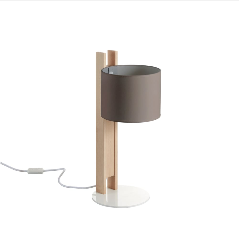 lampe à poser en bois,
