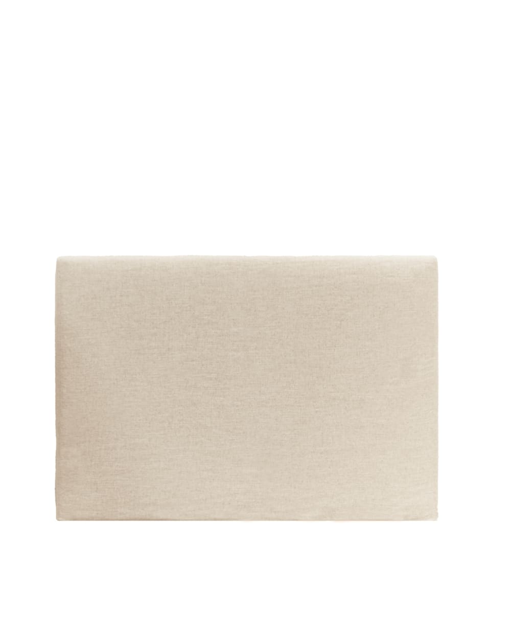 Tête de lit déhoussable en lin beige 140x110cm