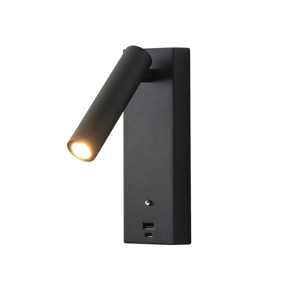 Applique en aluminium Noir 18 cm