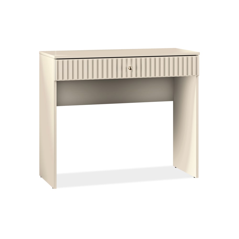 KONSIMO Schreibtisch mit Schublade, cremefarben style modern Beige Holz