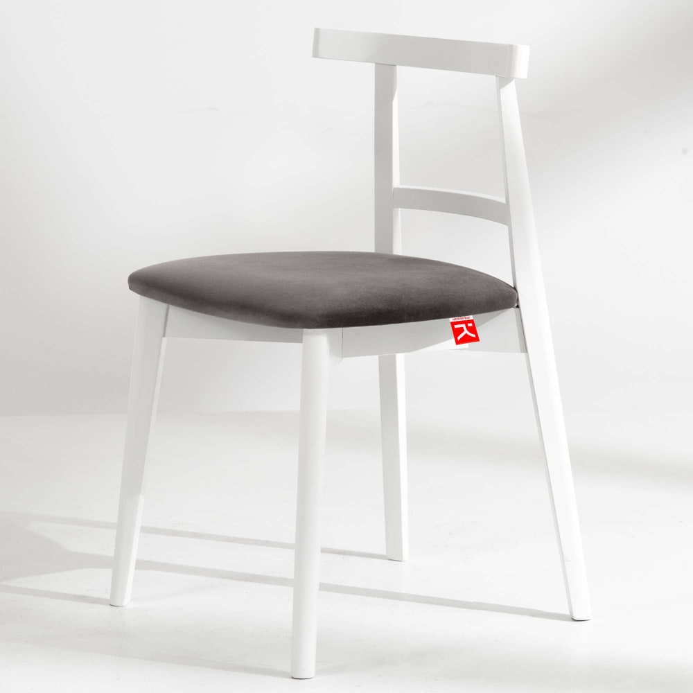 2er Set Esszimmerstühle, Vintage, Grau / weiß - Maisons Du Monde