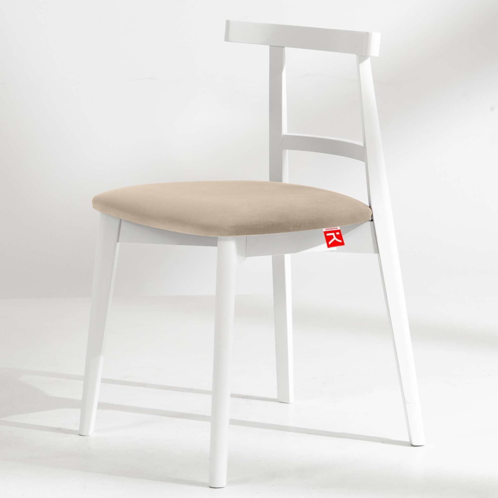 2er Set Esszimmerstühle, Vintage, Creme/weiß - Maisons Du Monde