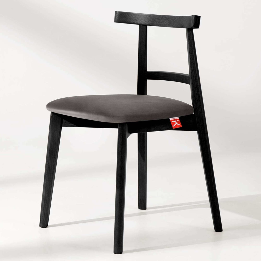 2er Set Esszimmerstühle, Vintage, Grau/schwarz - Maisons Du Monde