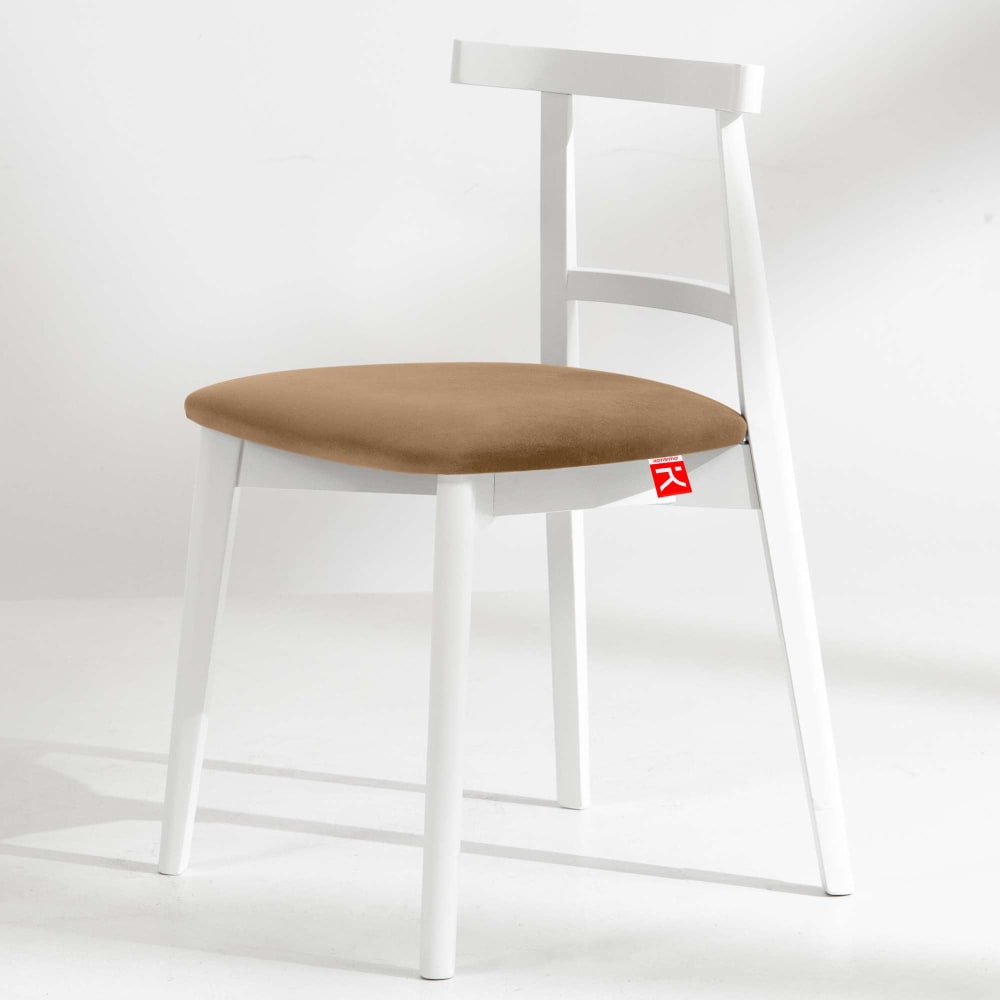 2er Set Esszimmerstühle, Vintage, Beige/weiß - Maisons Du Monde
