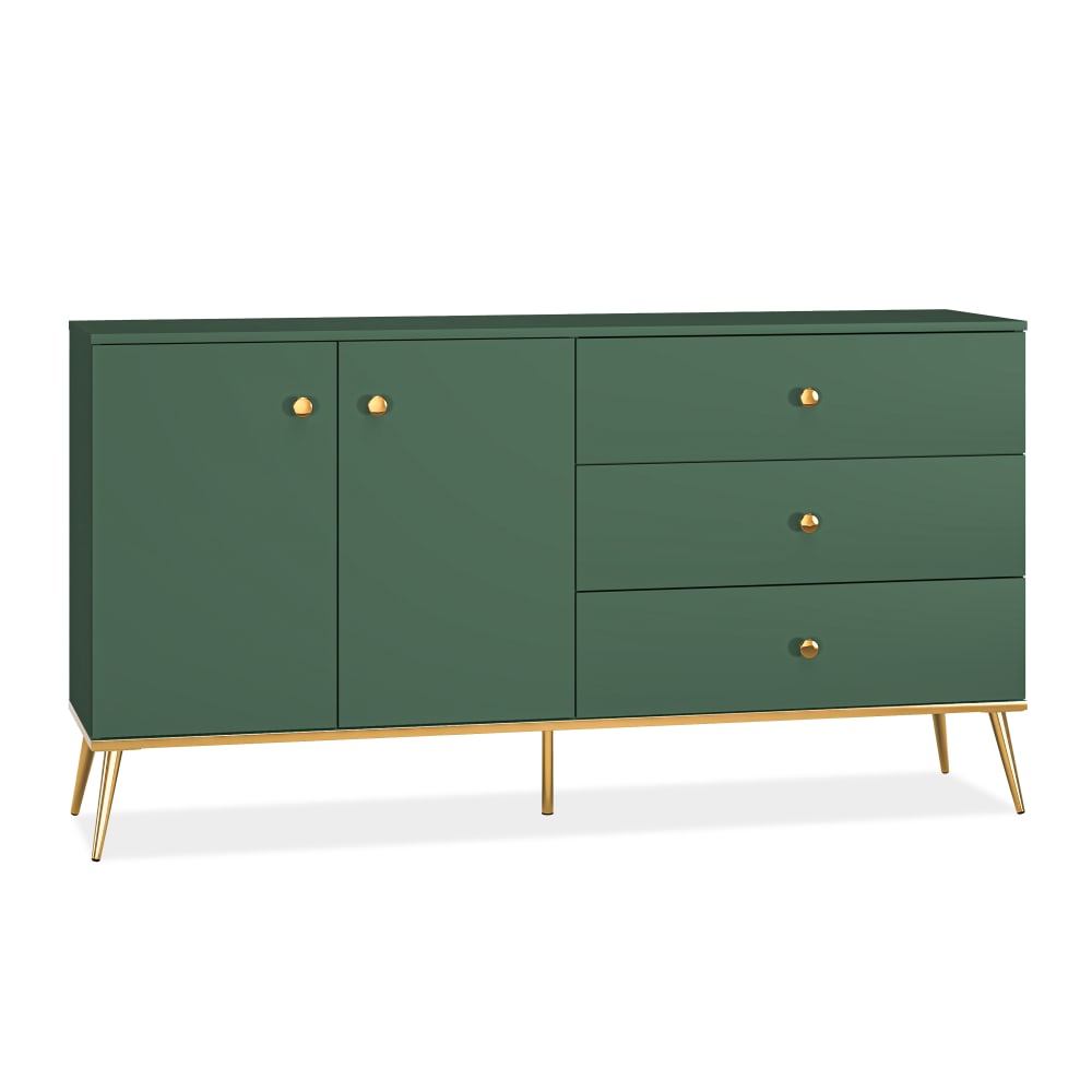 KONSIMO Kombikommode, viel Stauraum, grün style modern - Holz