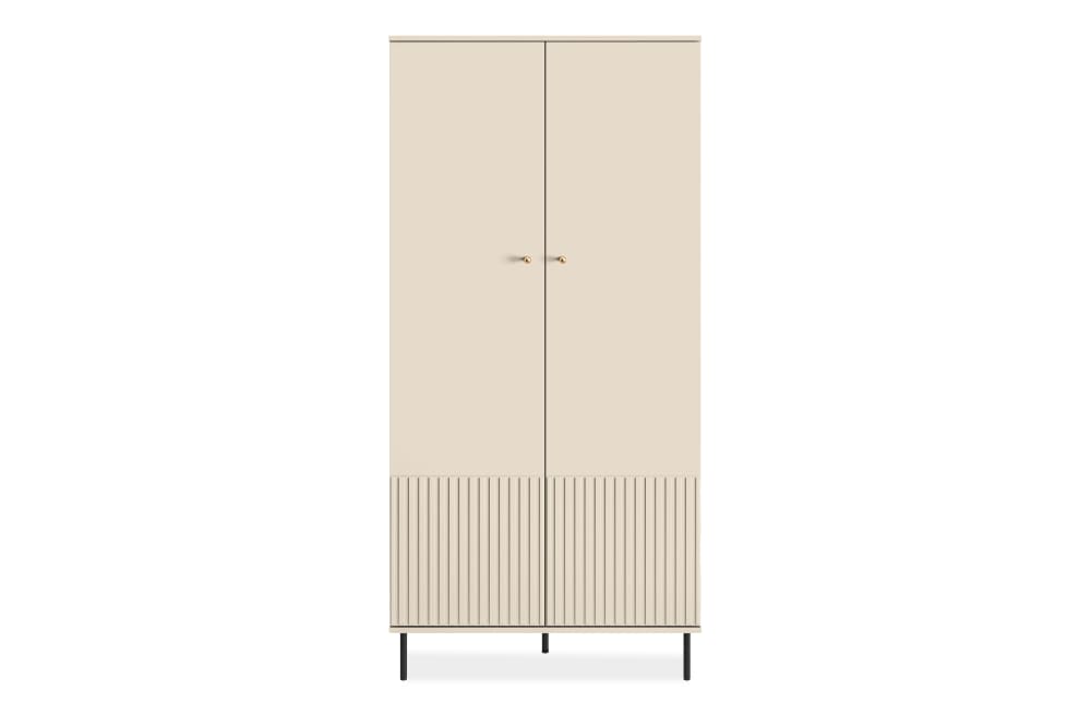 Kleiderschrank mit Stange, cremefarben - Maisons Du Monde