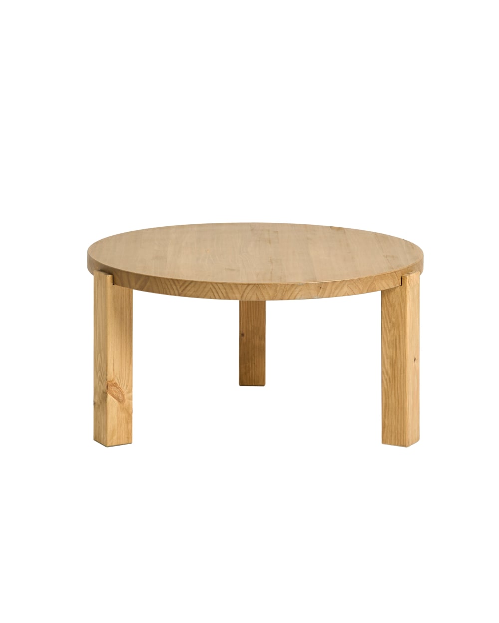 Hannun Couchtisch aus massivem Kiefernholz 80x42 cm style modern Braun