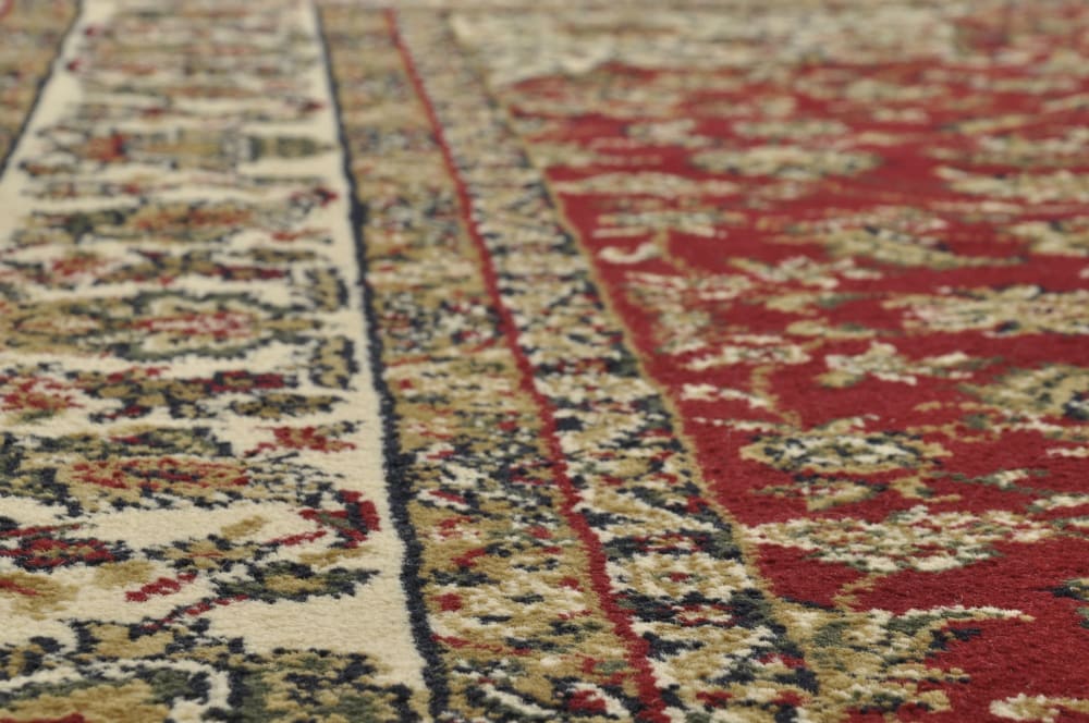 Tapis tissé au design oriental en polypropylène rouge 133x190 cm — vue 3