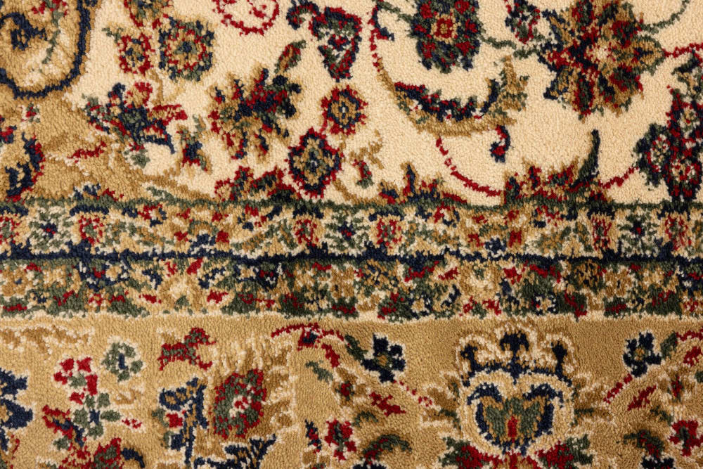 Tapis tissé au design oriental en polypropylène beige 80x150 cm — vue 4