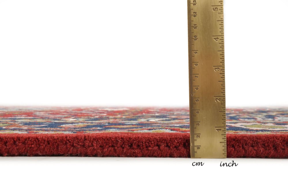 Tapis tufté main au design oriental rouge 90x160 cm — vue 4