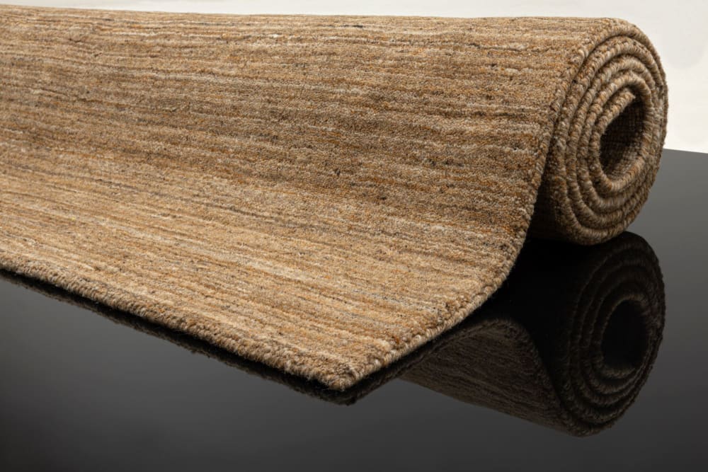 Tapis chiné tissé à la main ocre 250x350 cm - Maisons du Monde