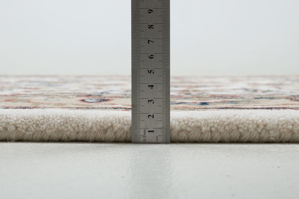 Tapis tufté main au design oriental beige 70x140 cm — vue 4