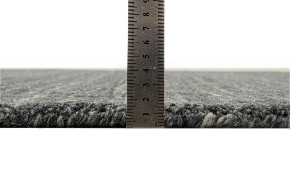 Tapis chiné tissé à la main anthracite 60x90 cm — vue 4