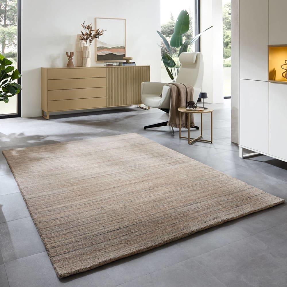Tapis de salon tissé main en viscose et laine Rose 40x60 cm — vue 3