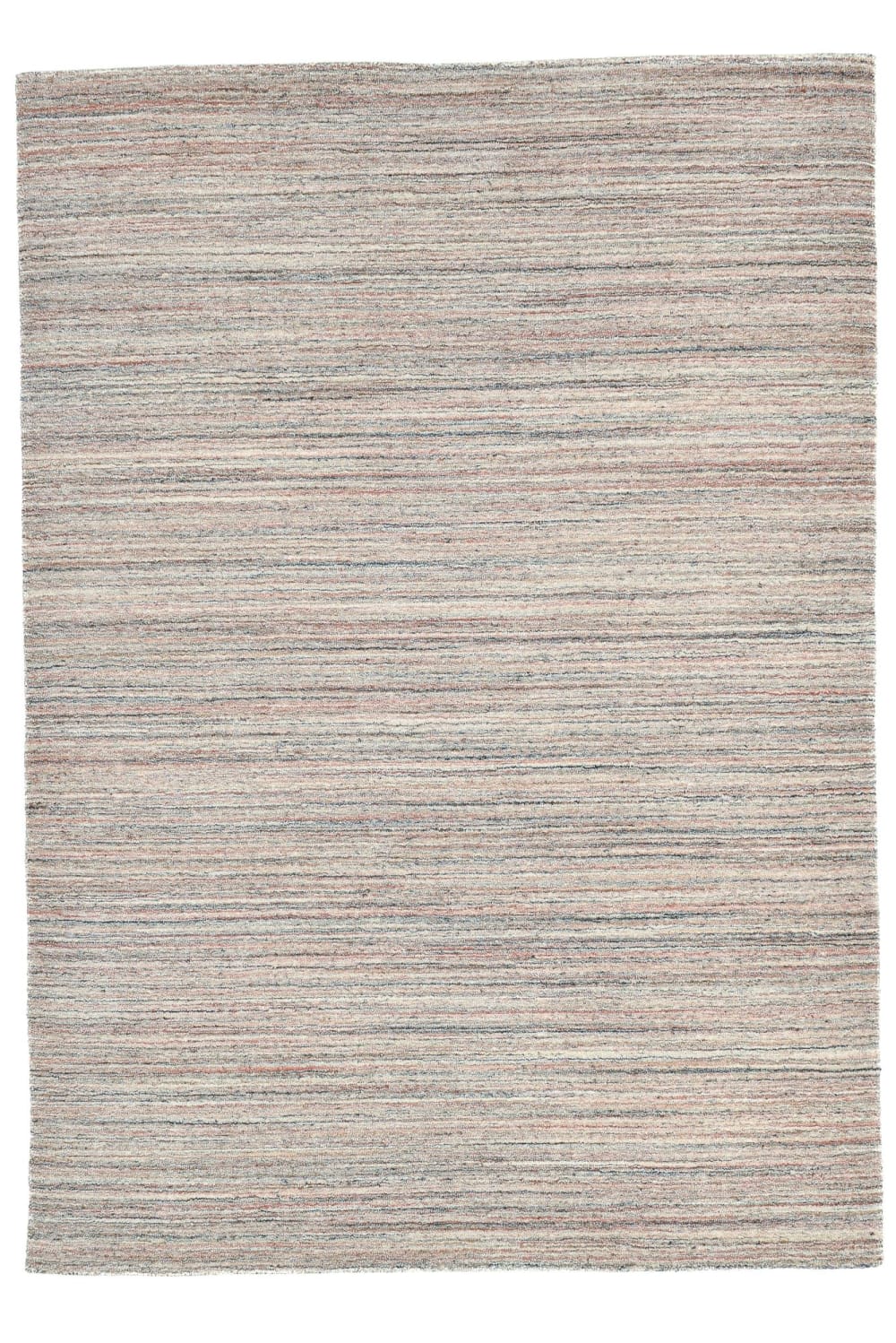 THEKO Tapis de salon tissé main en viscose et laine Rose 190x290 cm style industriel Rose