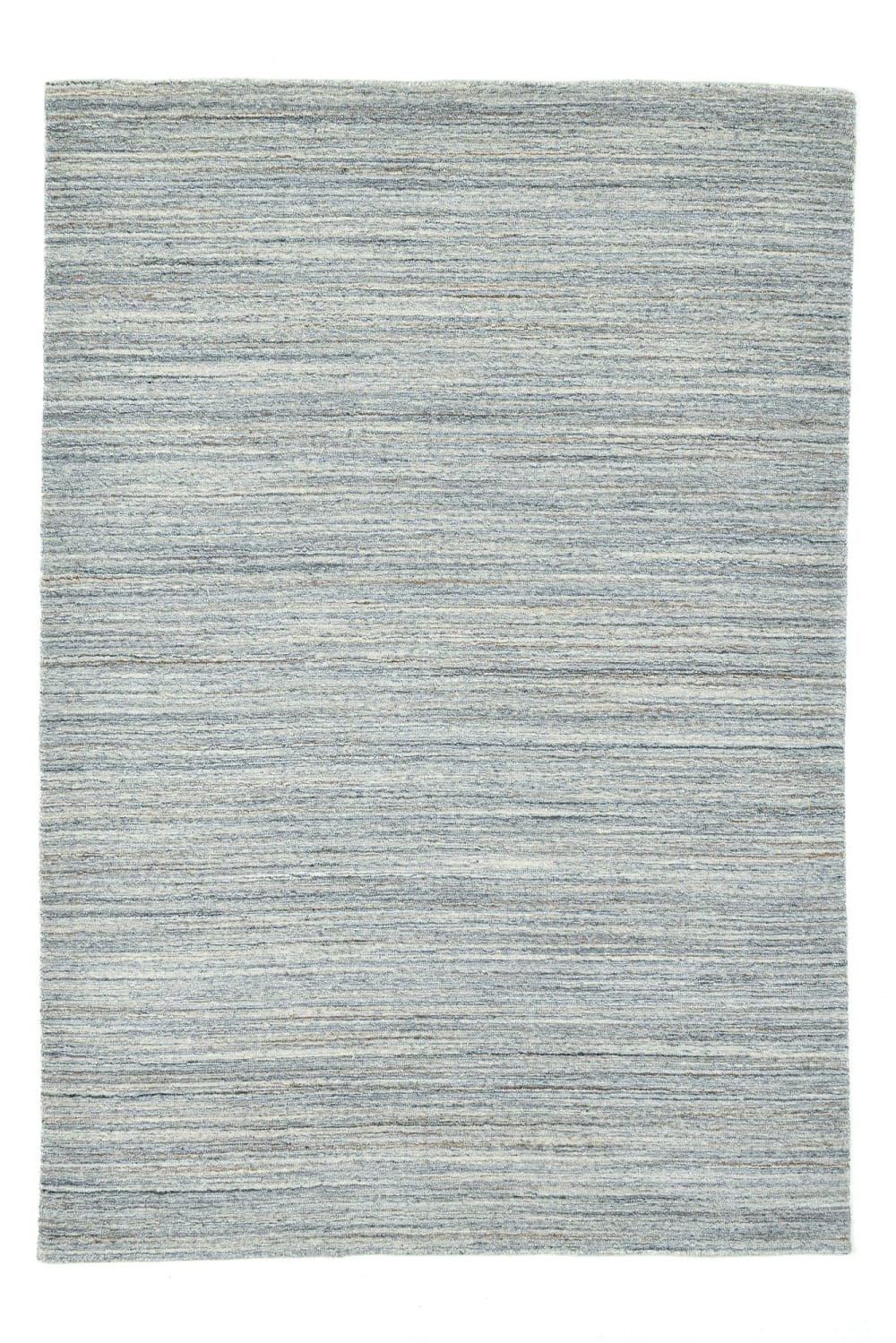 Alfombra de salón tejido a mano en viscosa y lana gris 250x300 cm
