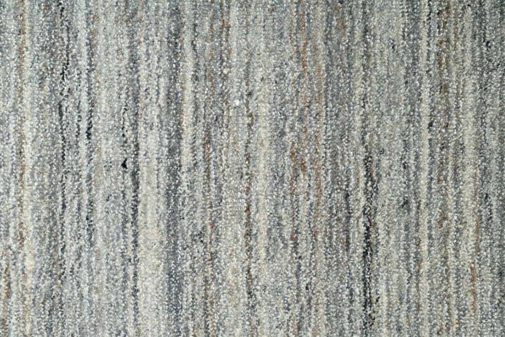 Tapis de salon tissé main en viscose et laine Gris 60x90 cm — vue 4