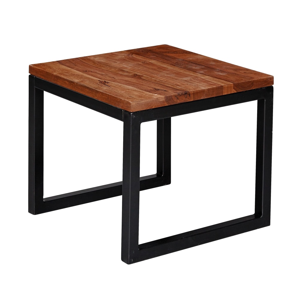 Table d'appoint en bois de sheesham massif, marron Table d'appoint en bois de sheesham massif, marron