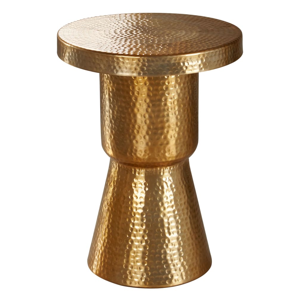 Table d'appoint en aluminium, doré Table d'appoint en aluminium, doré