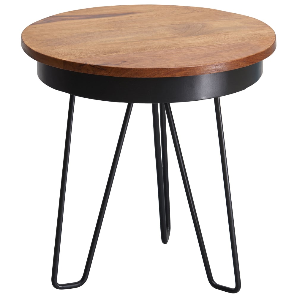 Table d'appoint en bois de sheesham massif, marron Table d'appoint en bois de sheesham massif, marron