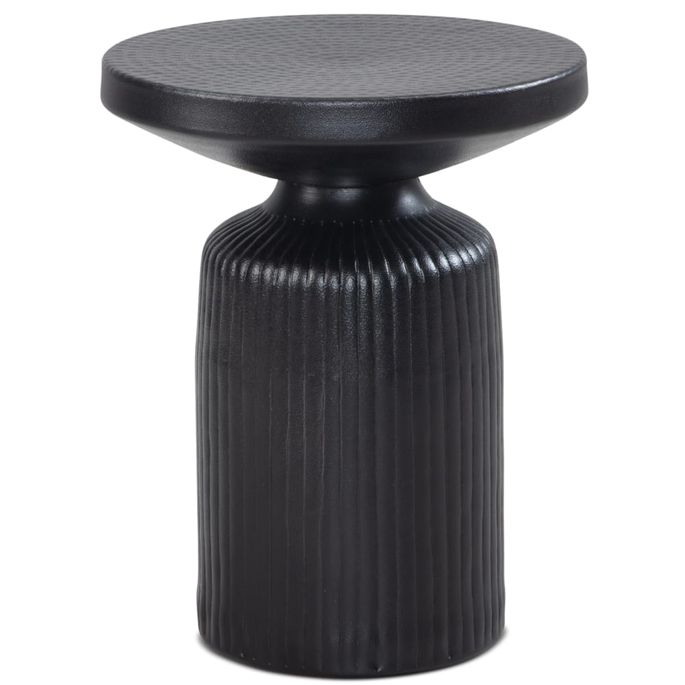Table d'appoint en aluminium, noir Table d'appoint en aluminium, noir