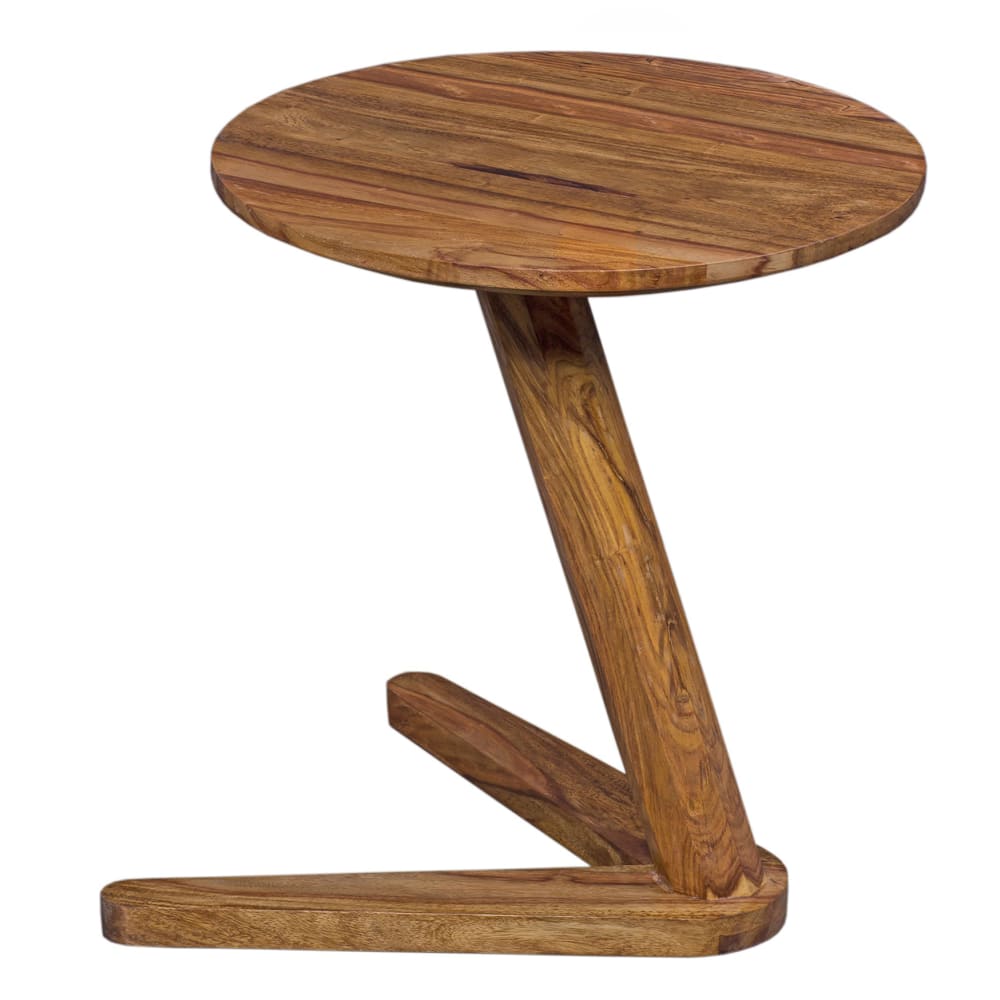 Table d'appoint en bois massif de sheesham, marron Table d'appoint en bois massif de sheesham, marron