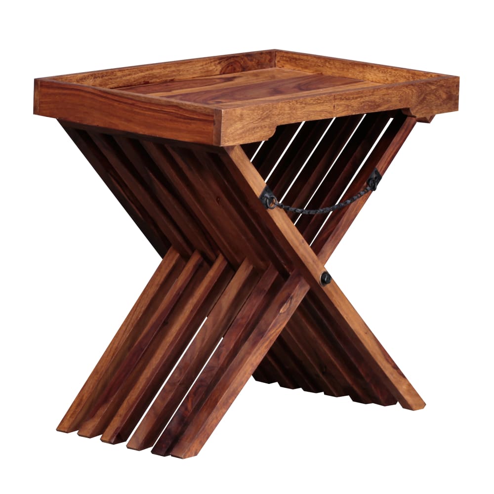 Beistelltisch aus Sheesham Massivholz, Braun - Maisons Du Monde