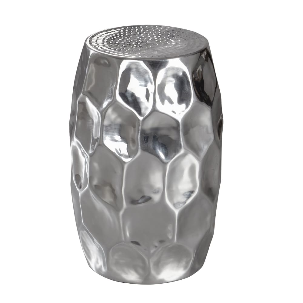 Table d'appoint en aluminium, argenté