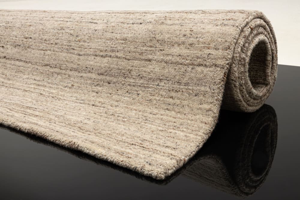 Tapis chiné tissé à la main beige 60x90 cm — vue 3