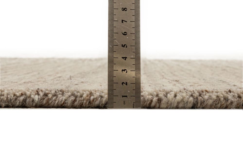 Tapis chiné tissé à la main beige 60x90 cm — vue 4