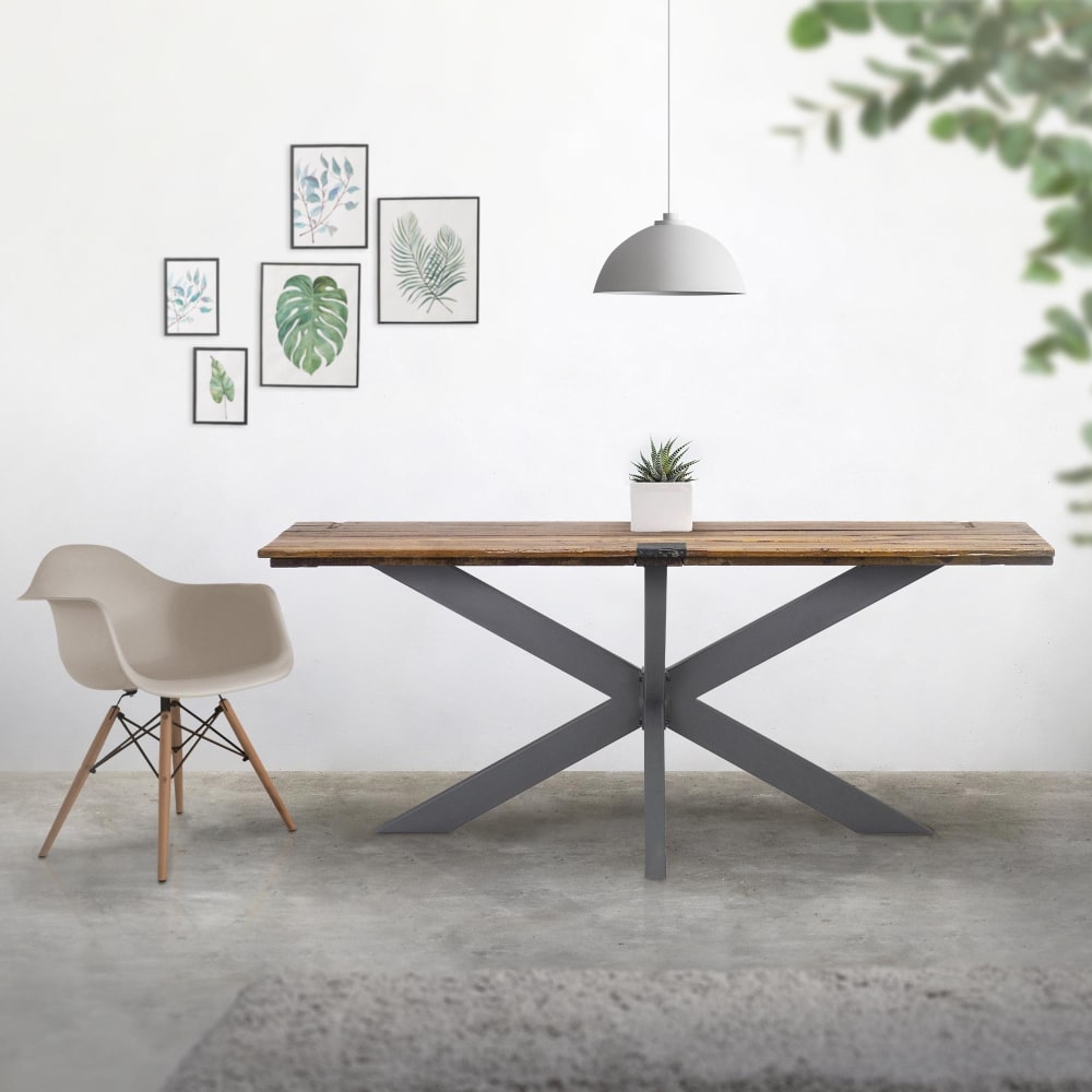 Tischgestell Spider 120 x 78 x 71 cm, Anthrazit, X-Design, aus