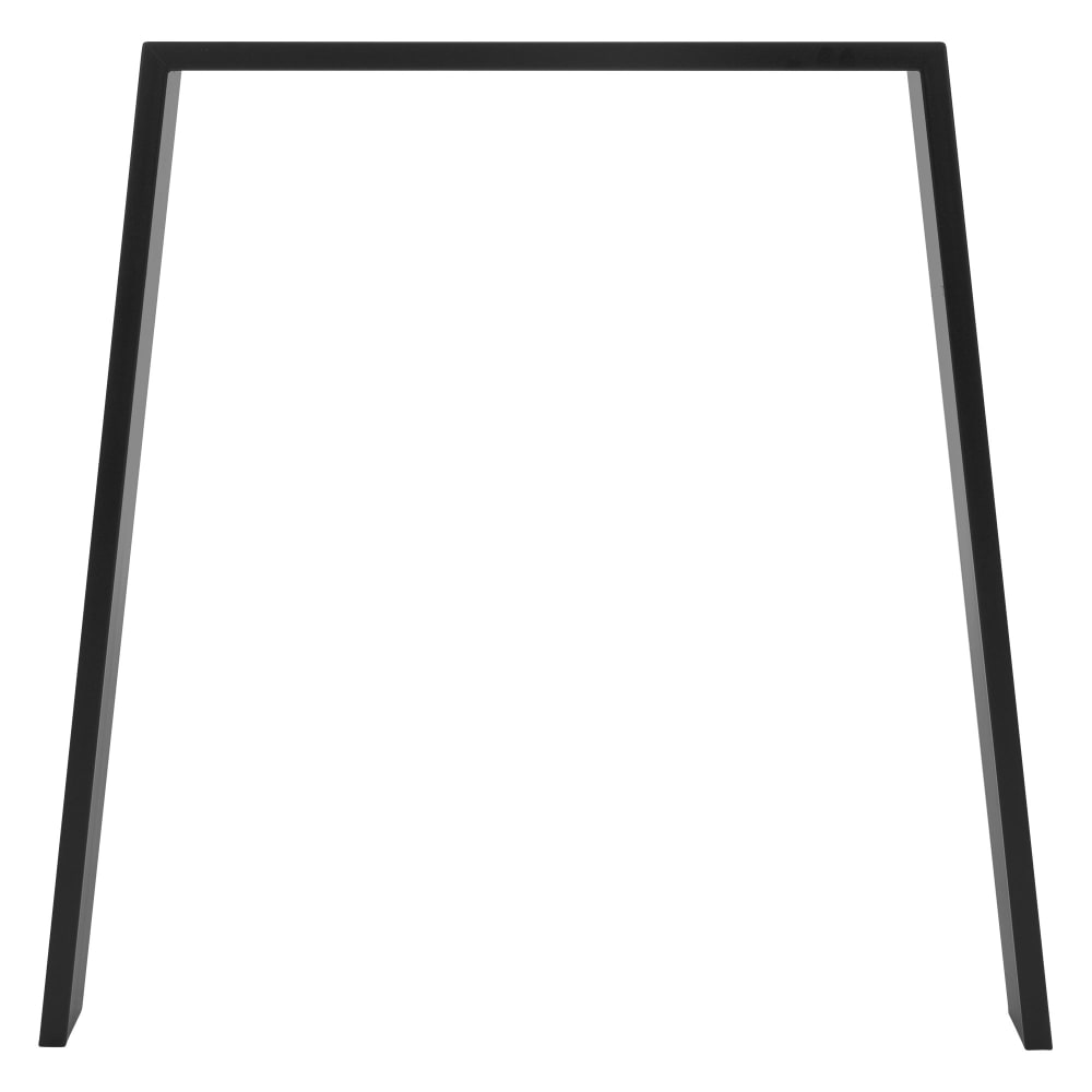 Tischbeine 2er Set Loft 75x72 cm Schwarz matt Stahl U-Form