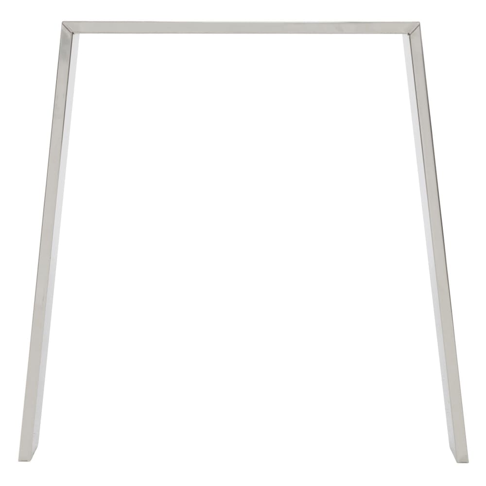 Tischbeine 2er Set Loft 75x72 cm Silber Edelstahl U-Form