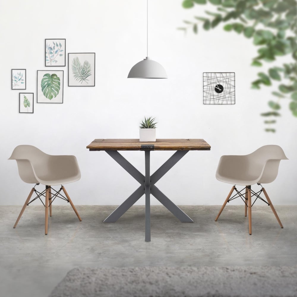 Tischgestell Spider 85 x 85 x 71 cm, Anthrazit, X-Design, aus