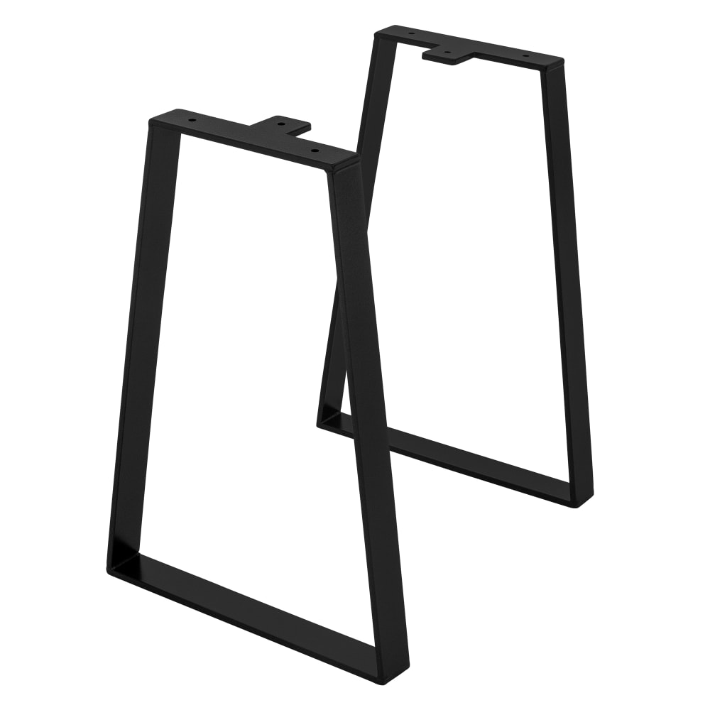 ML-Design Tischbeine 2er Set 28,5xH40 cm, Schwarz, X-Form, aus Stahl, Industrial Schwarz Metall