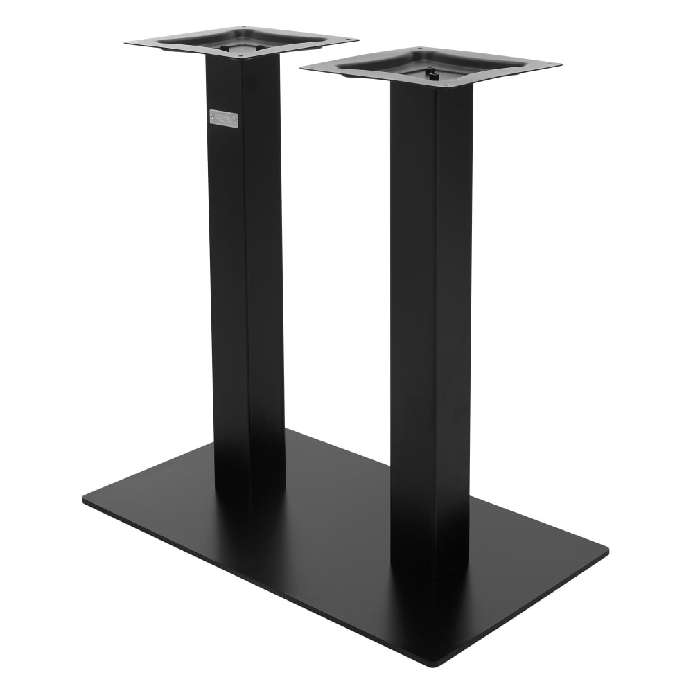ML-Design Tischgestell Doppel Schwarz, Höhe 72 cm, Stahl, Indoor&Outdoor, Metall Schwarz Metall