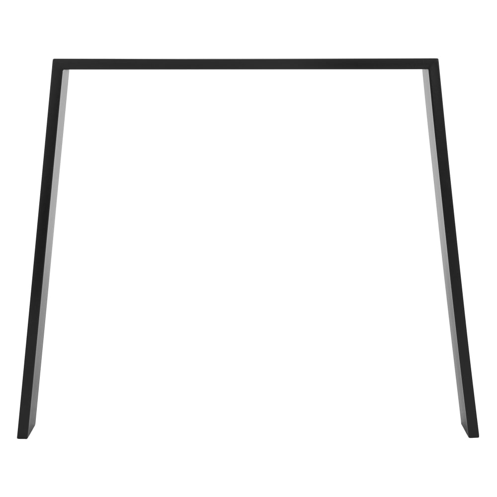 Tischbeine 2er Set Loft 90x72 cm Schwarz matt Stahl U-Form