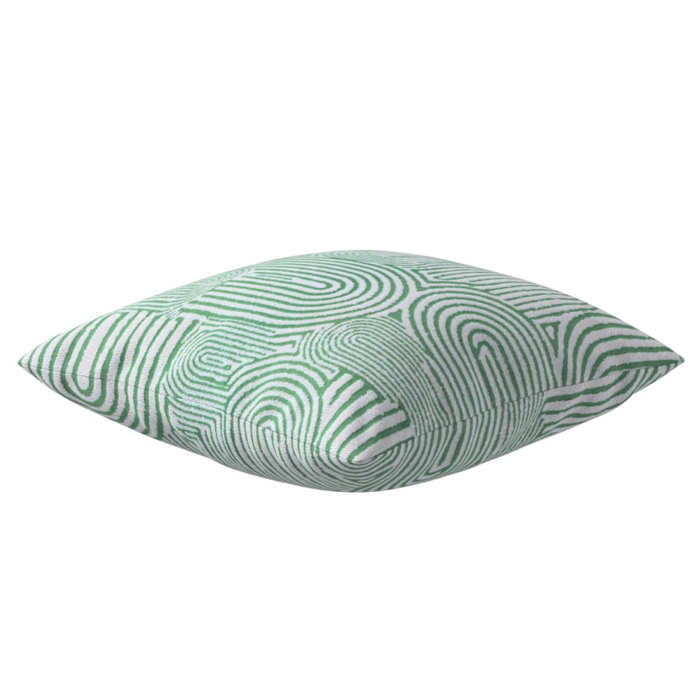 Gemusterte Kissenhülle hellgrün, 43x43 cm - Maisons Du Monde