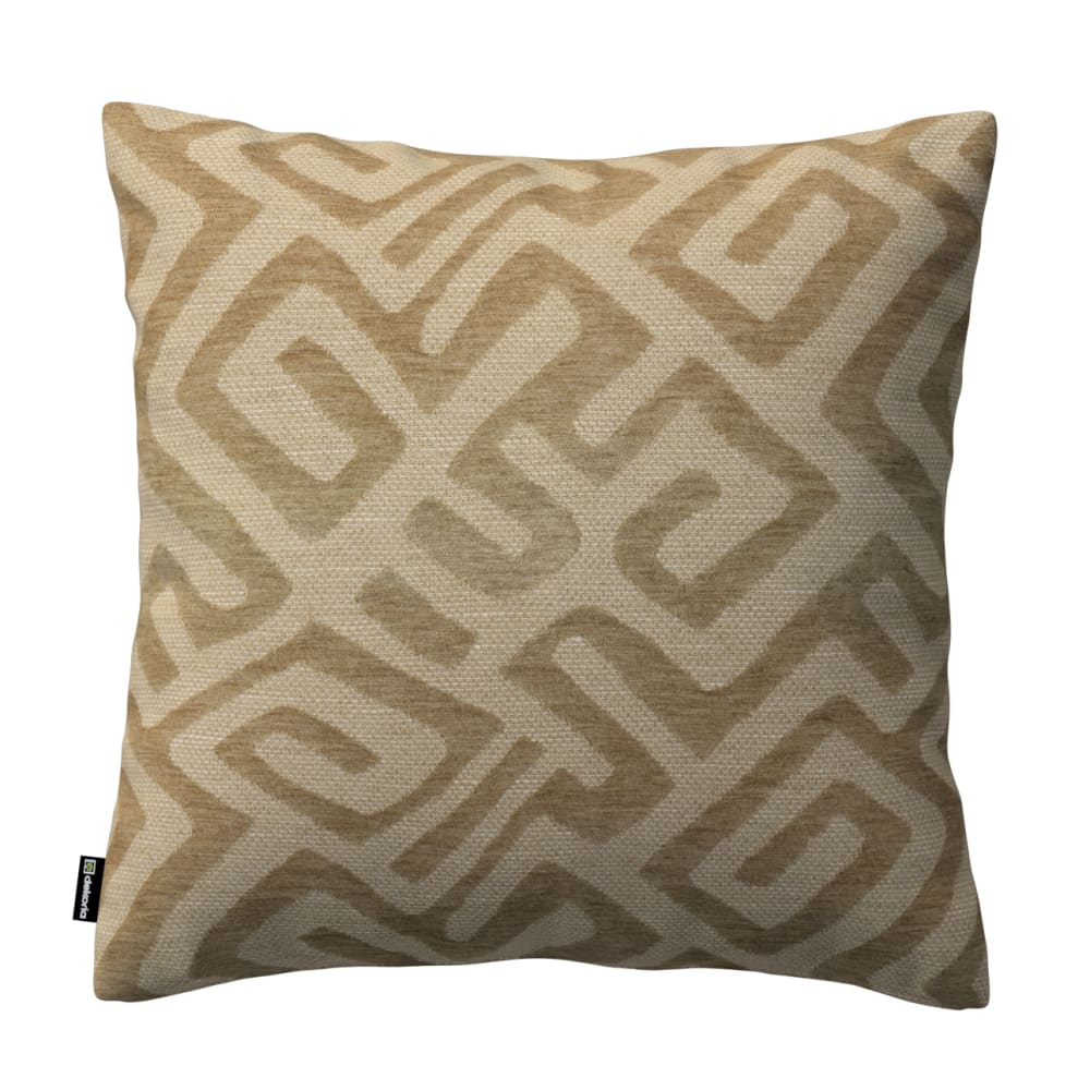 Dekoria Gemusterte Kissenhülle braun, 43x43 cm style modern - Stoff